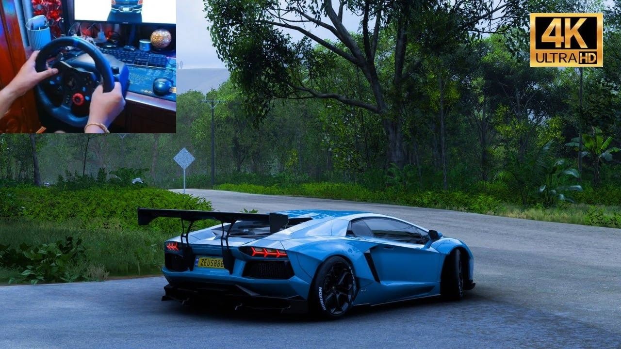 Lamborghini Aventador LP 700-4 - Forza Horizon 5 | Logitech G29 Steering Wheel Gameplay