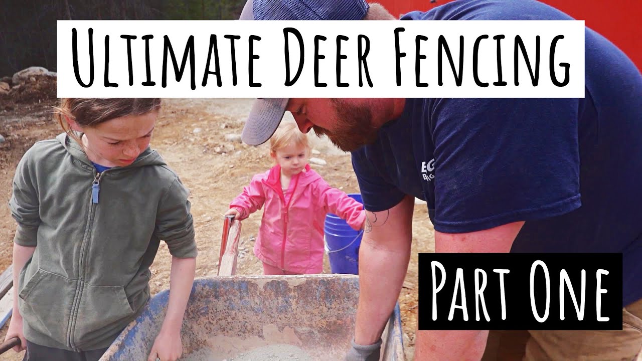 Installing the Ultimate Deer Proof Chicken Moat Garden Fencing- Part One