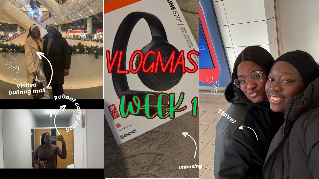 VLOGMAS WEEK 1| Unboxing | Reboot Camp highlight (CCI)| We visited bullring mall| Hair undate
