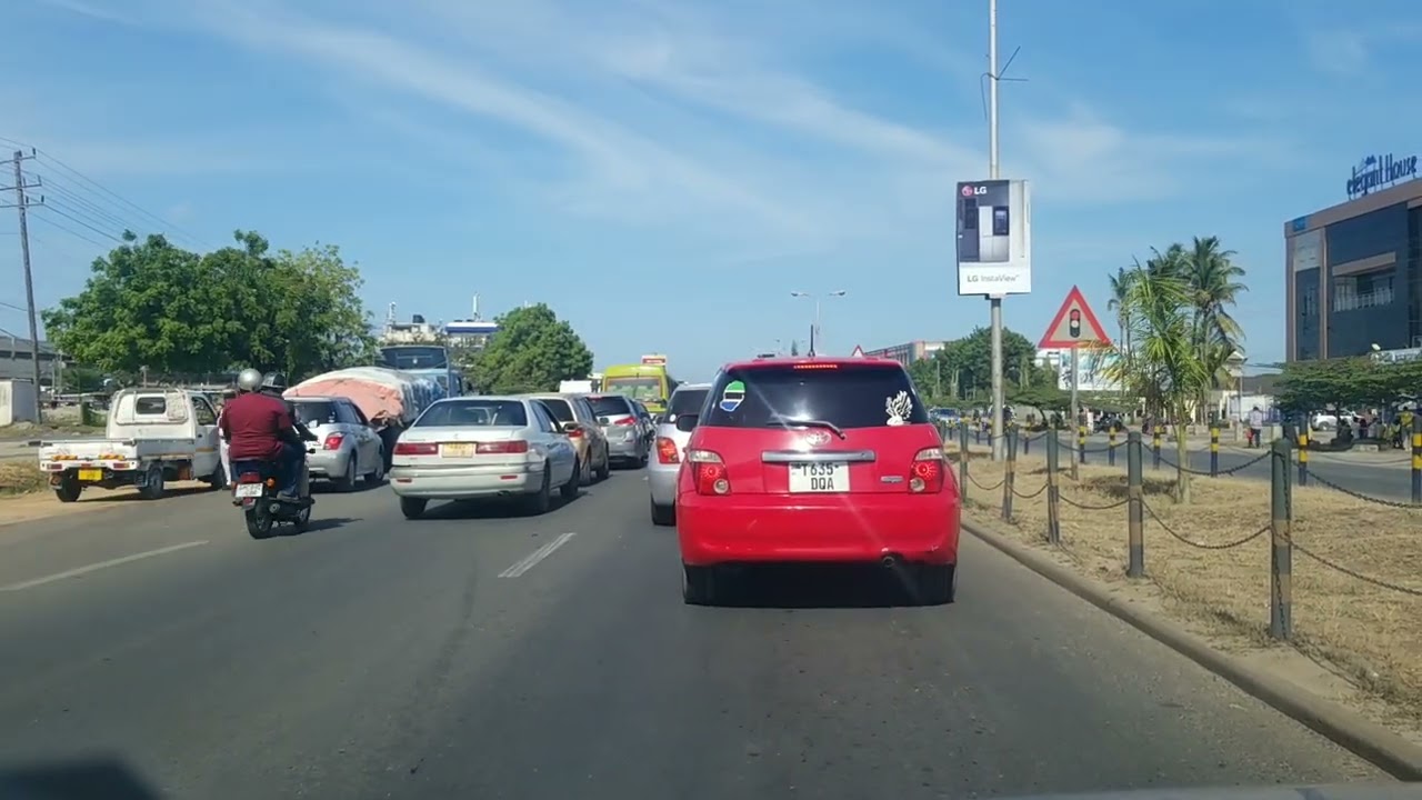 from Nyerere Airport to Mnazi Mmoja 1st Traffic light