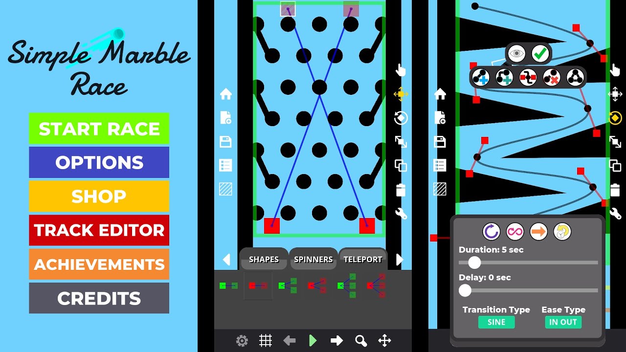 Simple Marble Race v2.0: Track Editor (Beta) | Bouncy Marble