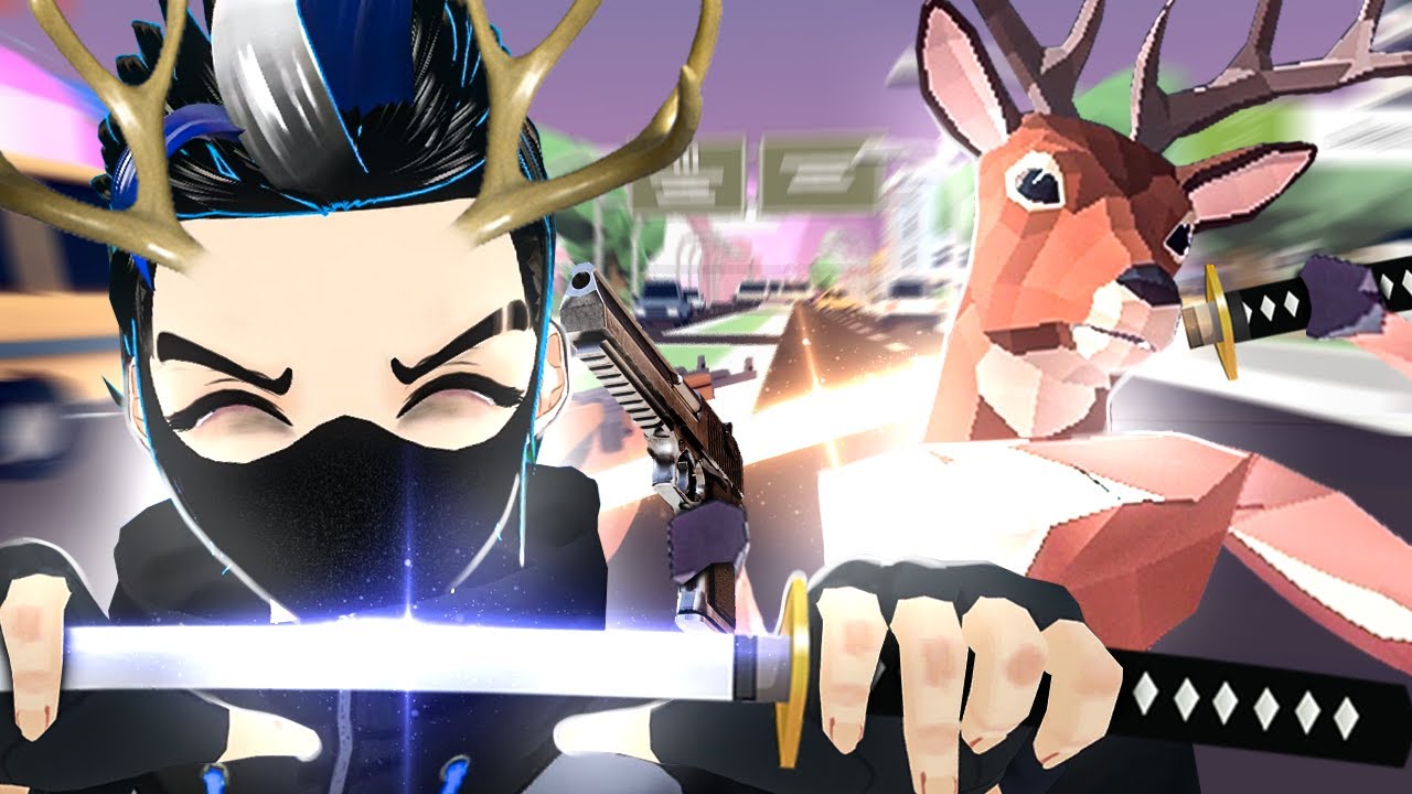 SIMULADOR de VEADO NINJA com sua KATANA! - DEEEER Simulator