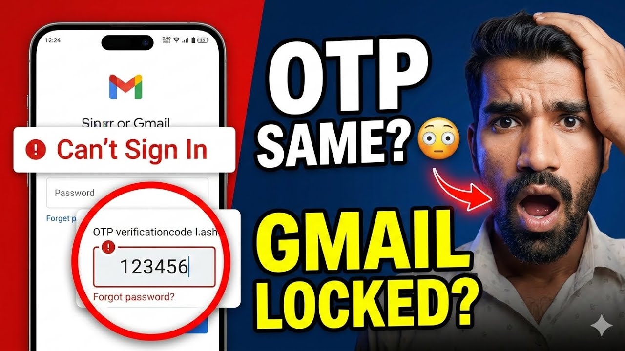 Same Gmail OTP Problem & Can&rsquo;t Sign In to Gmail? Gmail Forgot Password Official Fix 2026