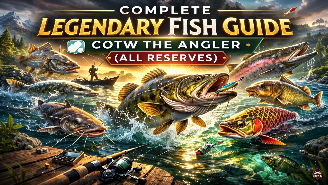 Complete Legendary Fish Guide – COTW The Angler All Reserves