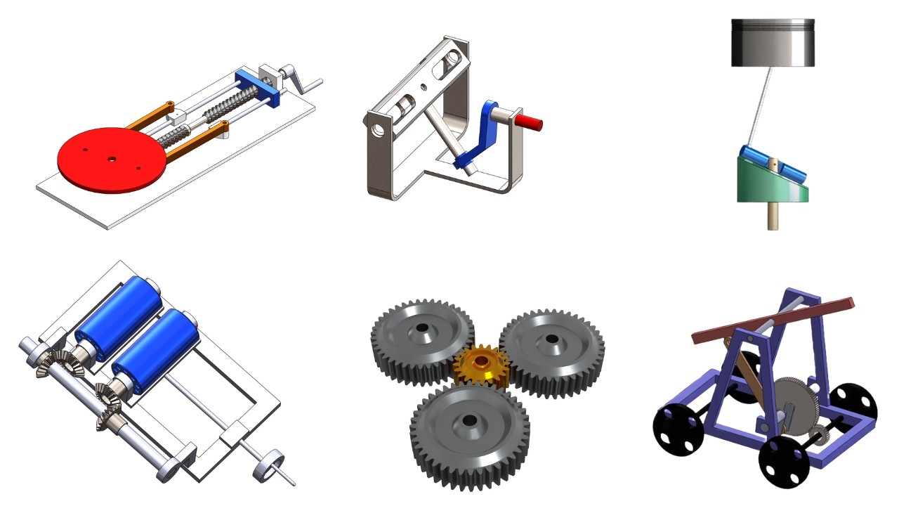 150+ Mechanical Mechanism compilation with 3D Animation