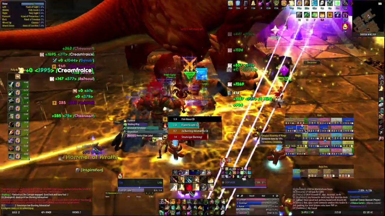 Turtle WoW - Blackwing Lair - Holy paladin Pov - other run