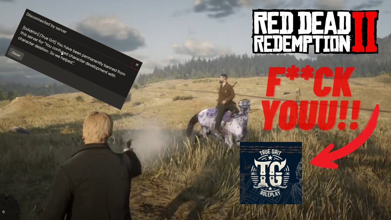 Вылетела игра на худшем сервере RED DEAD RP.