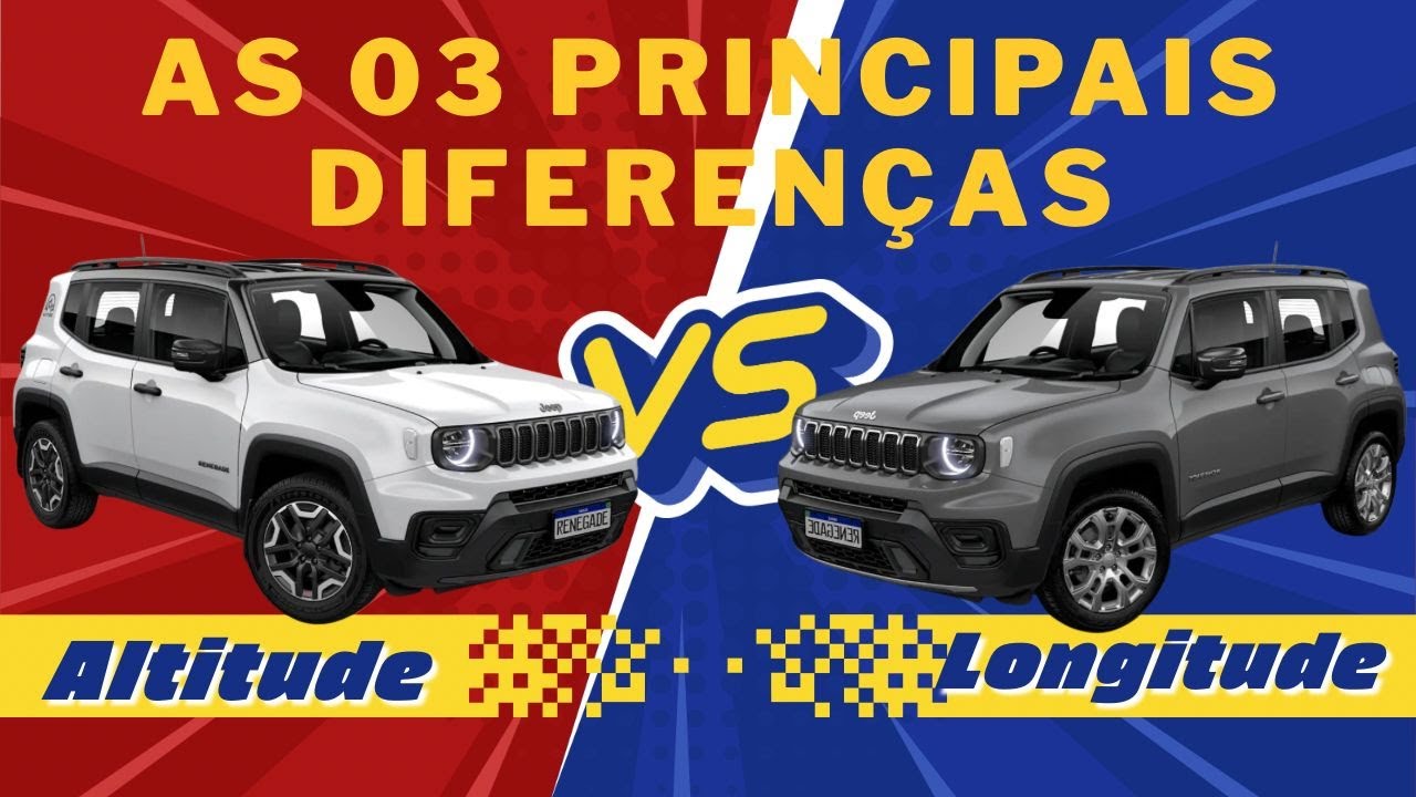 JEEP RENEGADE ALTITUDE OU JEEP RENEGADE LONGITUDE  Qual a melhor escolha?