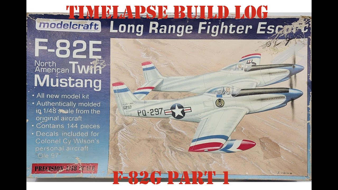 1/48 Modelcraft F-82G timelapse build part 1