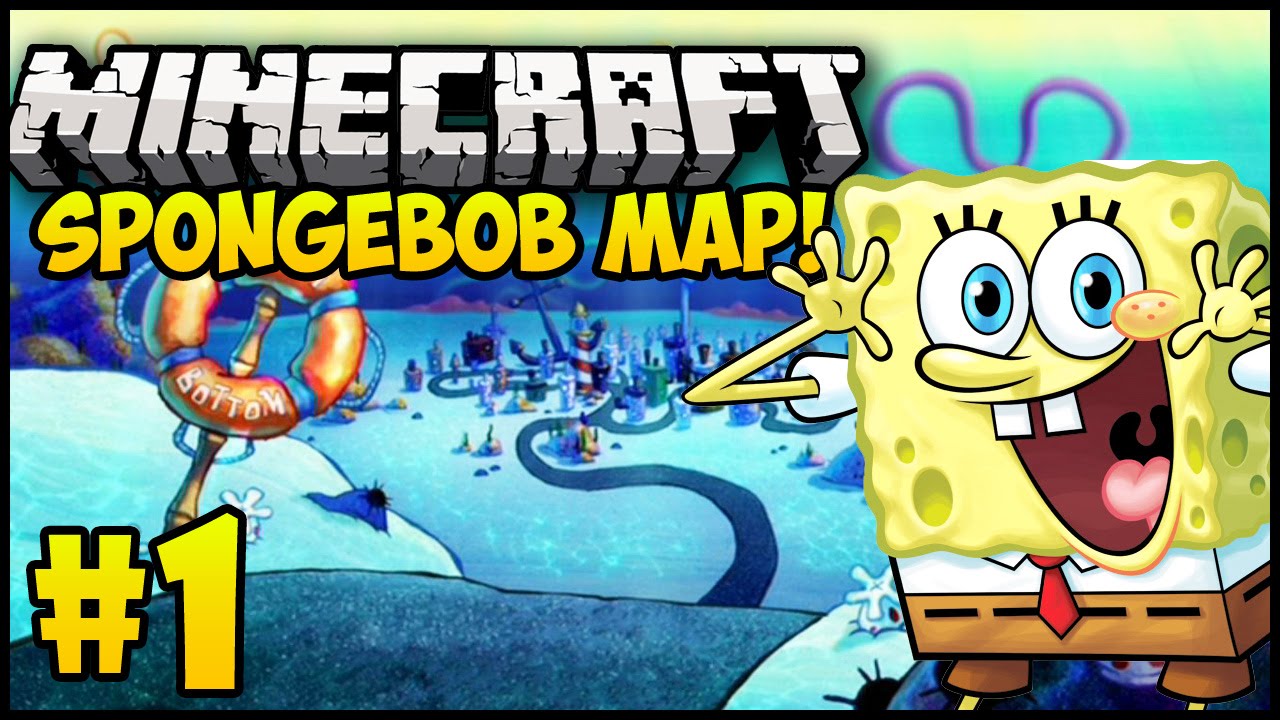 Minecraft Maps: SPONGEBOB ADVENTURE MAP! - Episode 1 (Minecraft Bikini Bottom Map Let's Play)