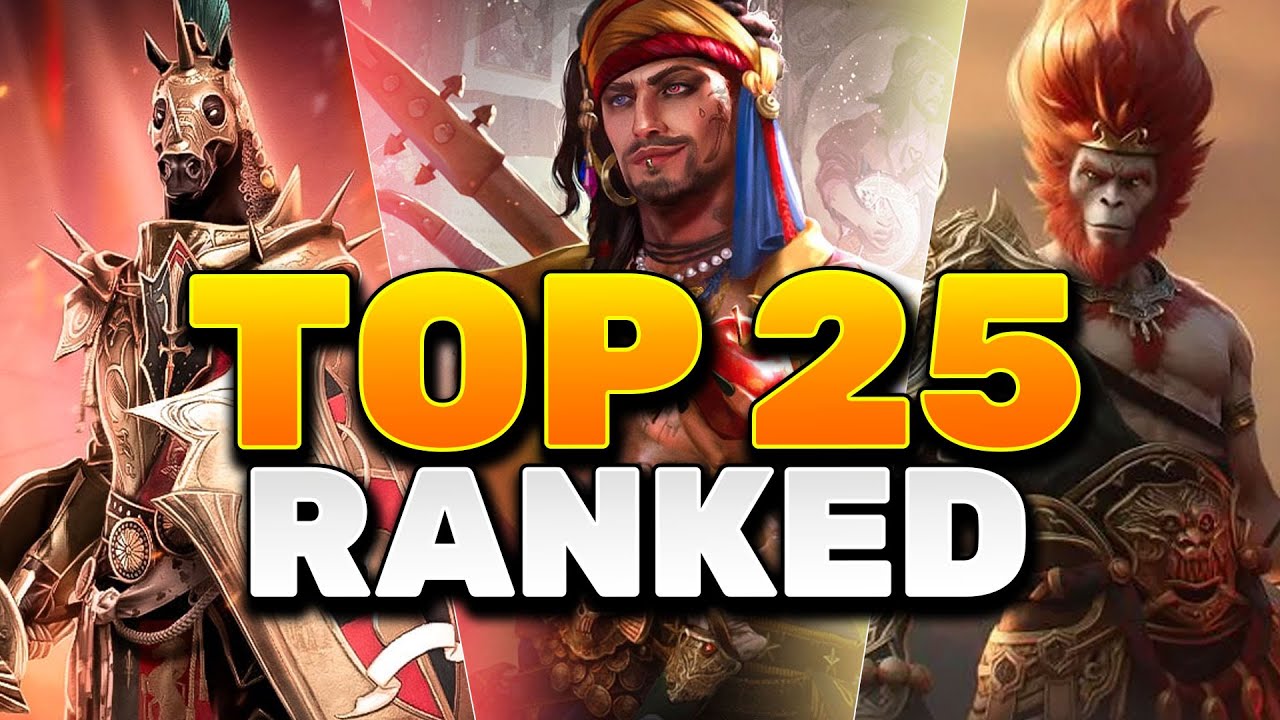TOP 25 CHAMPIONS (Ranked 25 to 1) | RAID Shadow Legends