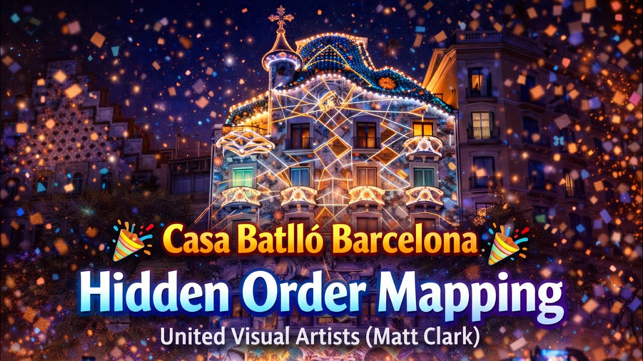 Casa Batló Barcelona - Hidden Order Mapping United Visual Artists (Matt Clark) 🎊🎉