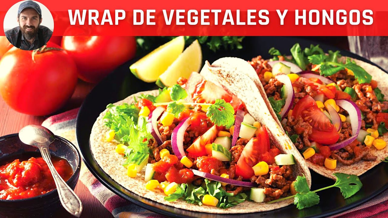 WRAP DE VEGETALES Y HONGOS 💥 COCINA VEGANA EN MAÑANISIMAS 😱 #plantbased By Pablo Martin Chef
