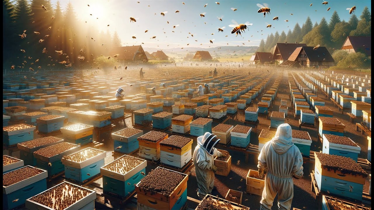 Honey Making Process From Honeybees In Europe - Honey Harvesting And Processing