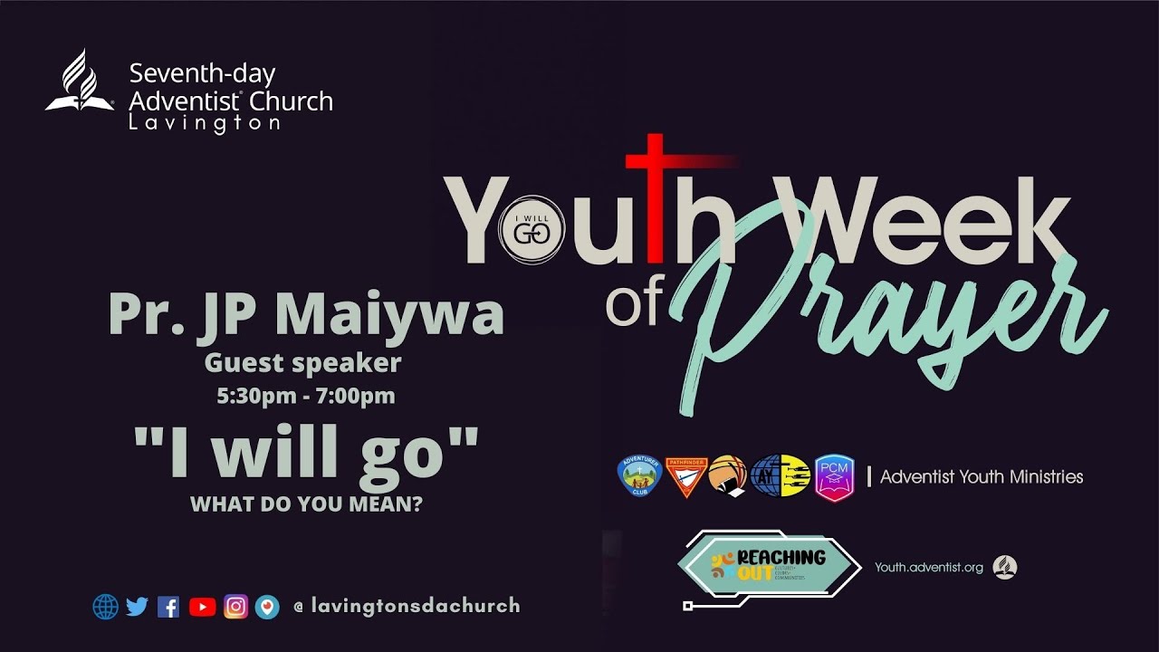 (The Great Omission) Youth Week of Prayer (Day 1)  - Pr. JP Maiywa  || 21th March 2021