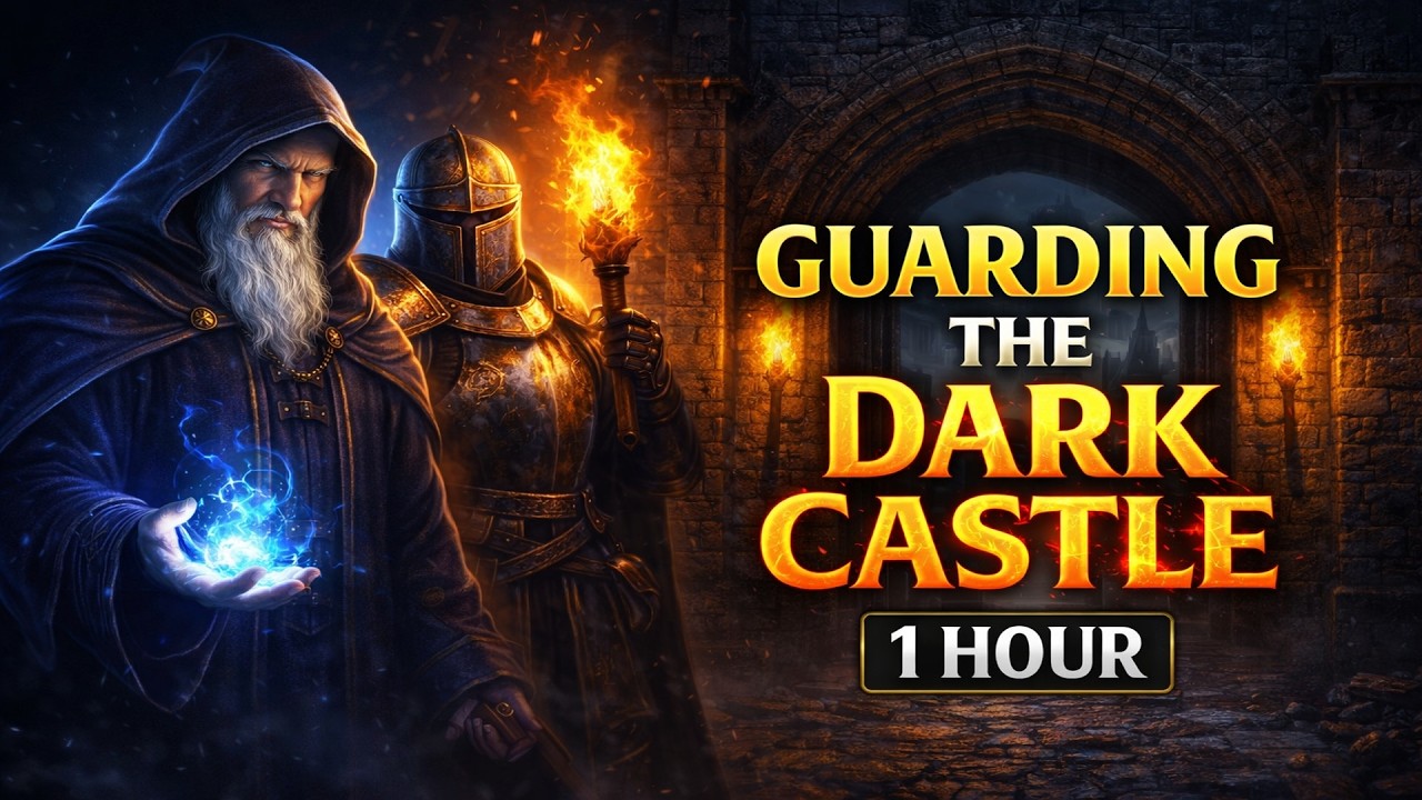 Dark Castle Gate 🔥 Medieval Fantasy Ambience for Focus, Relaxation & Sleep (1 Hour)