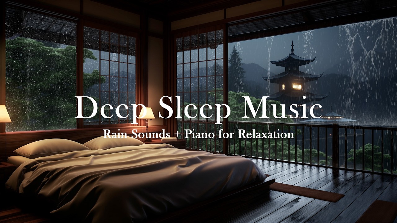 Rain by the Window with Soothing Piano — Calm the Mind and Sleep Peacefully