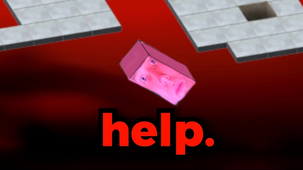 Bloxorz done turned this man into golden freddy 😂