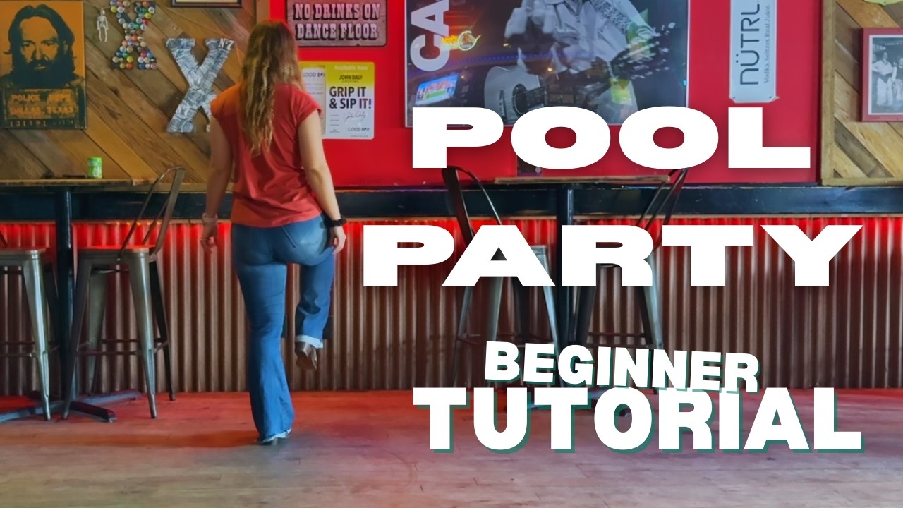 Pool Party Beginner Line Dance Teach