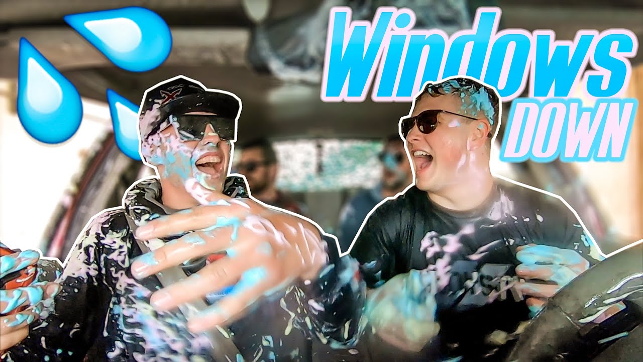 CAR WASH WITH WINDOWS DOWN