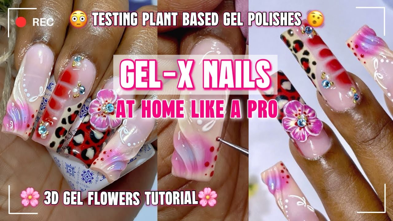 How To Gel-X Nails Tutorial @MelodySusieOfficial NEW Plant-Base Gel Polish