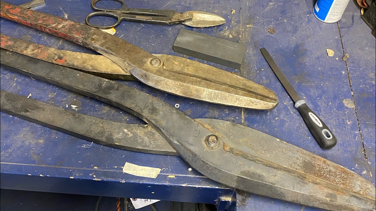 How to sharpen large metal shears