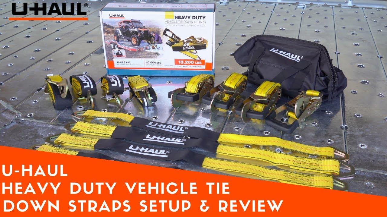 Стяжные ремни U-Haul Heavy Duty Ratchet Tie Down | Установка и обзор