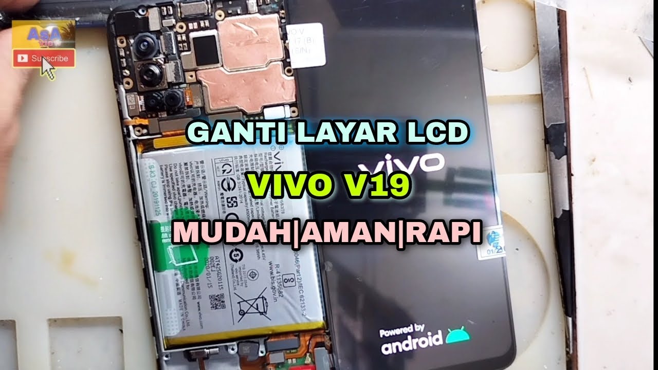 CARA GANTI LCD VIVO V19 MUDAH AMAN DAN RAPI || VIVO V19 REPLACEMENT LCD