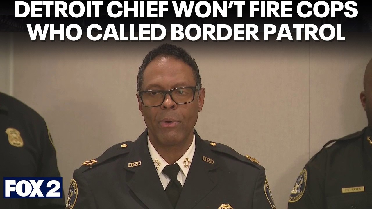 Detroit police chief talks decision to not fire cops who worked with Border Patrol