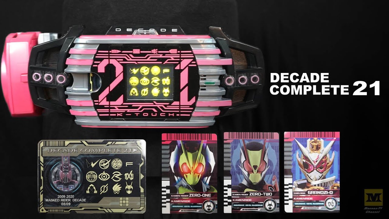 DX Kamen Rider Decade : DX K-TOUCH 21 & Rider Cards Set (Unboxing) Decade Complete 21