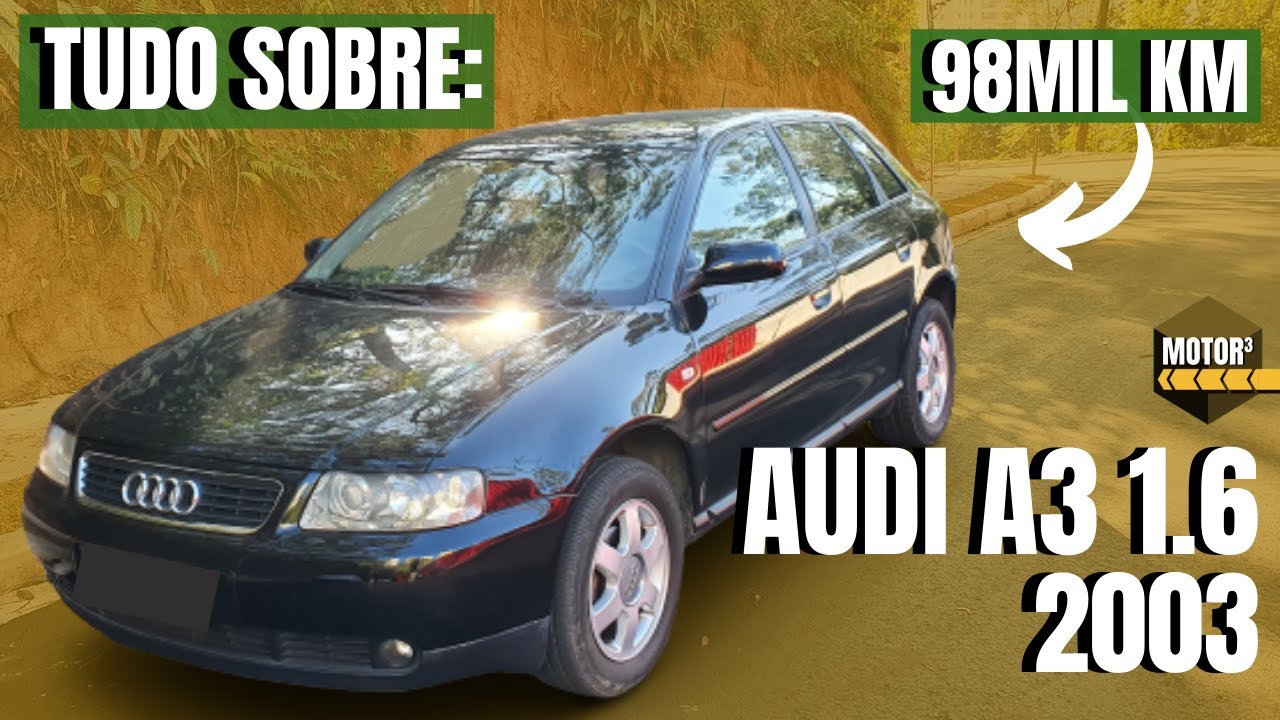 Tudo sobre: Audi A3 1.6 2003 Manual! Com menos de 100mil km!
