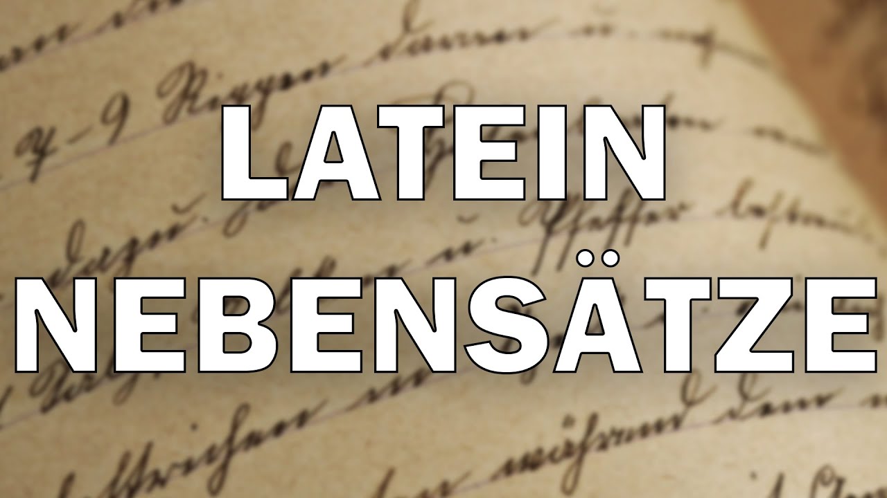 Latein Nebensätze erklärt!