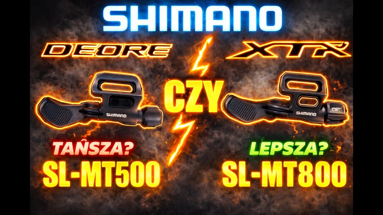 SHIMANO DEORE MT500 Czy XTR MT800 // Najlepsza Manetka Do Sztycy Regulowanej | Droppera ???