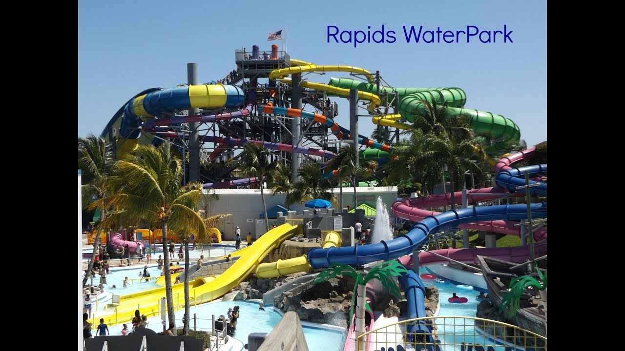 Rapids Water Park 4k (Pov) Water Slides