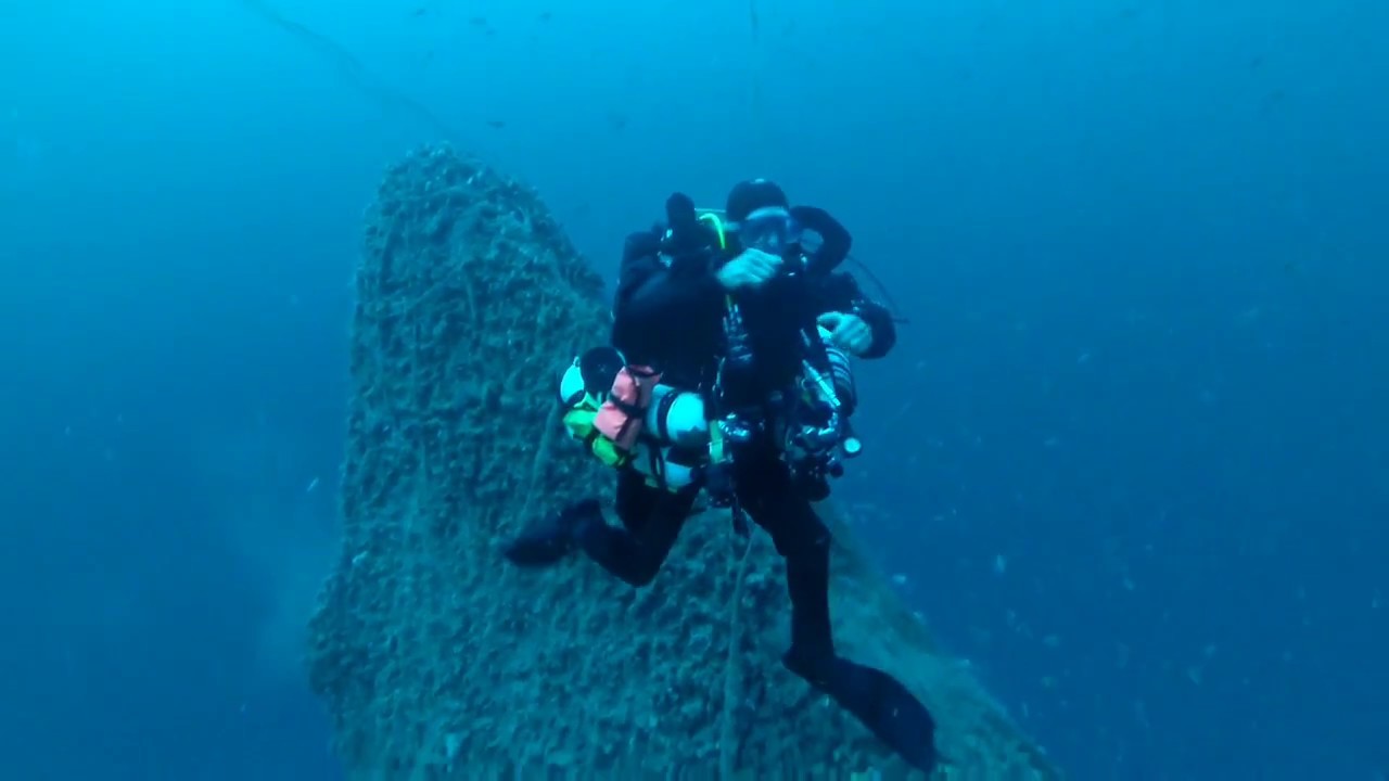 U455 - 118 m CCR tek diving