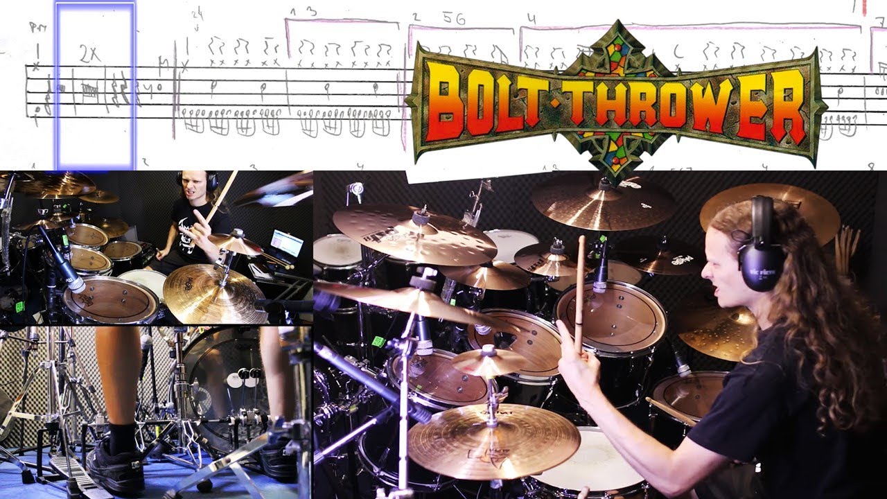 BOLT THROWER - When Cannons Fade - drum cover + notation