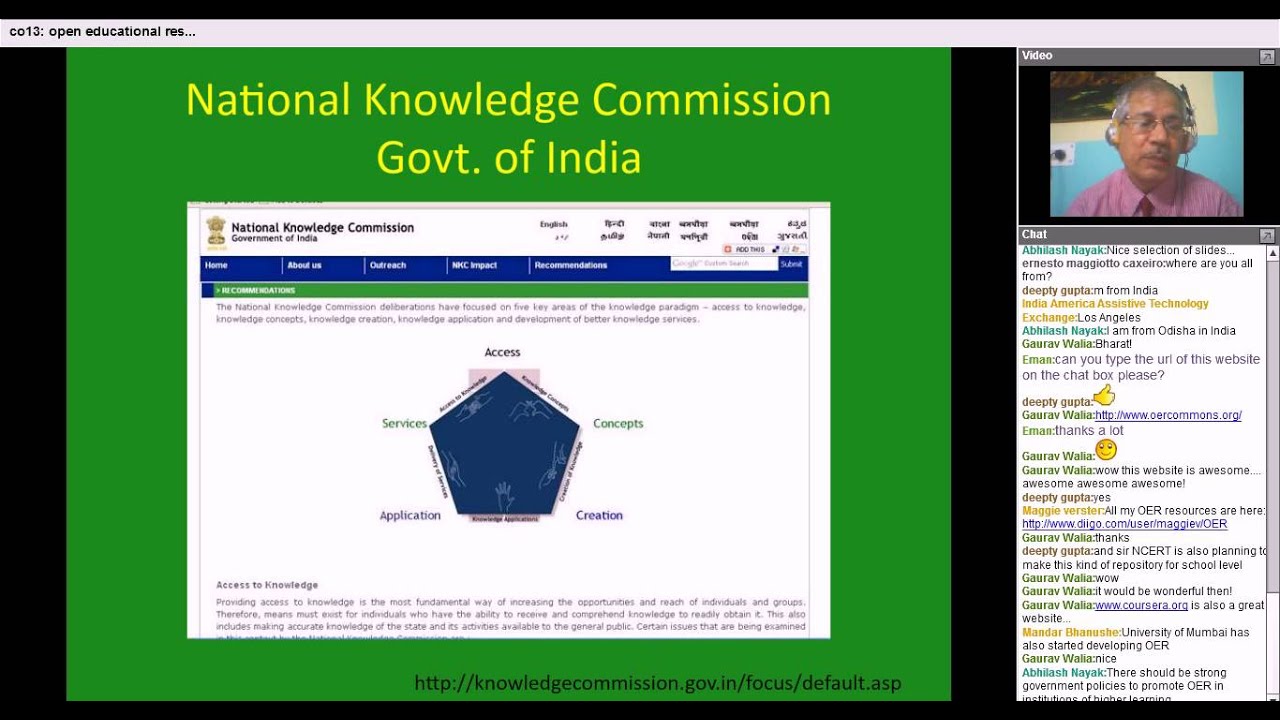 Dr. Ramesh Sharma at CO13:Open Educational Resources: Development and Challenges for India