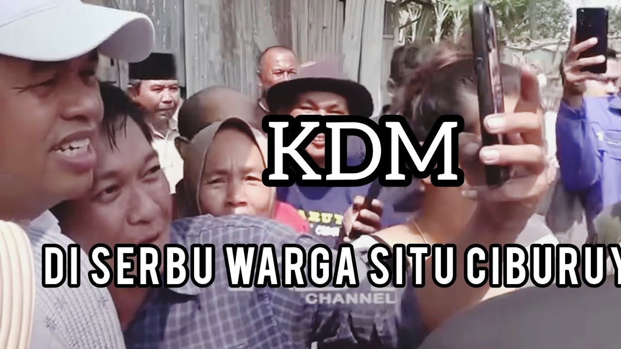 KDM di serbu warga situ Ciburuy 