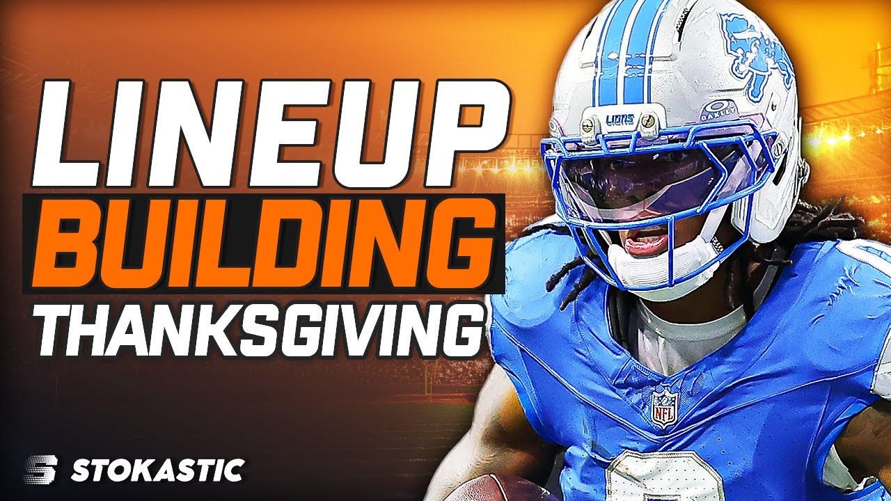 Week 13 NFL DFS: Single Lineup Sim Building Thanksgiving Slate! | NFL DFS Strategy