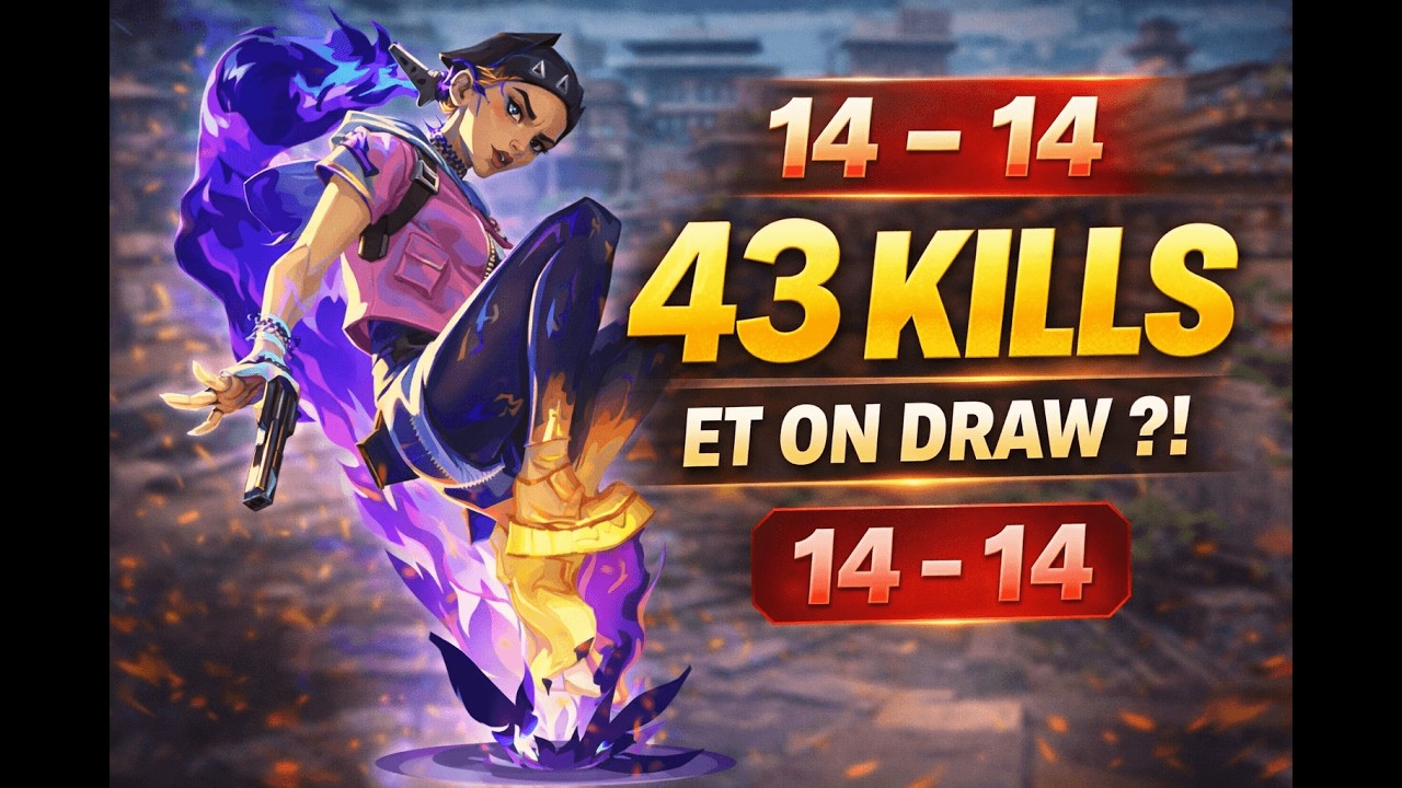 43 KILLS ET JE CARRY TOUT… MAIS ON DRAW 💀 | Valorant Solo Q