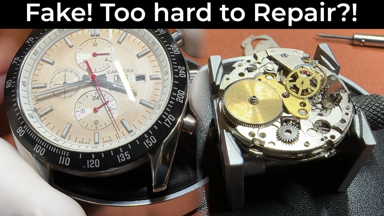 Fake Tag Heuer Carrera Automatic Watch Repair Part 1 | ASMR