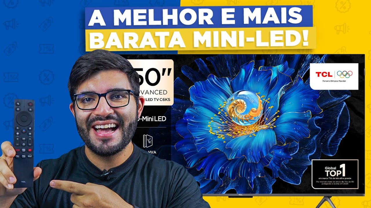 TCL C6Ks é a Smart TV Mini LED com preço de TV LED!  É boa mesmo?