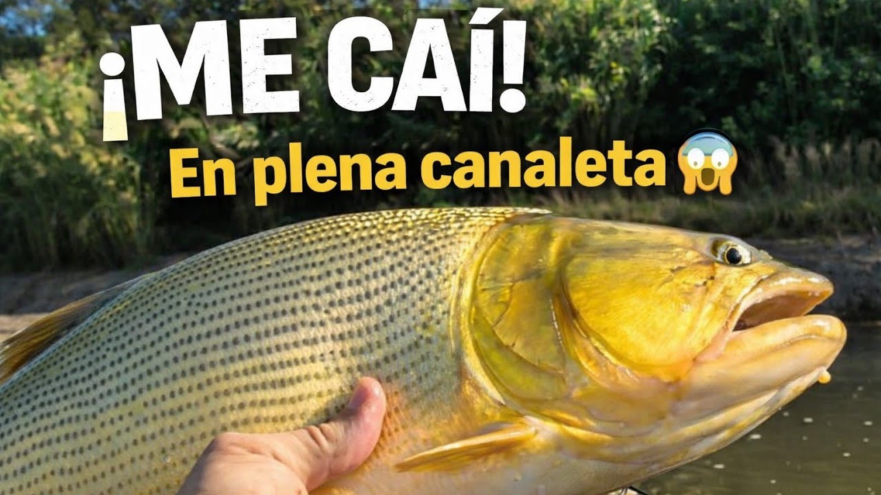 Sali en el Kayak a pescar y caí en una canaleta!!😂🎣