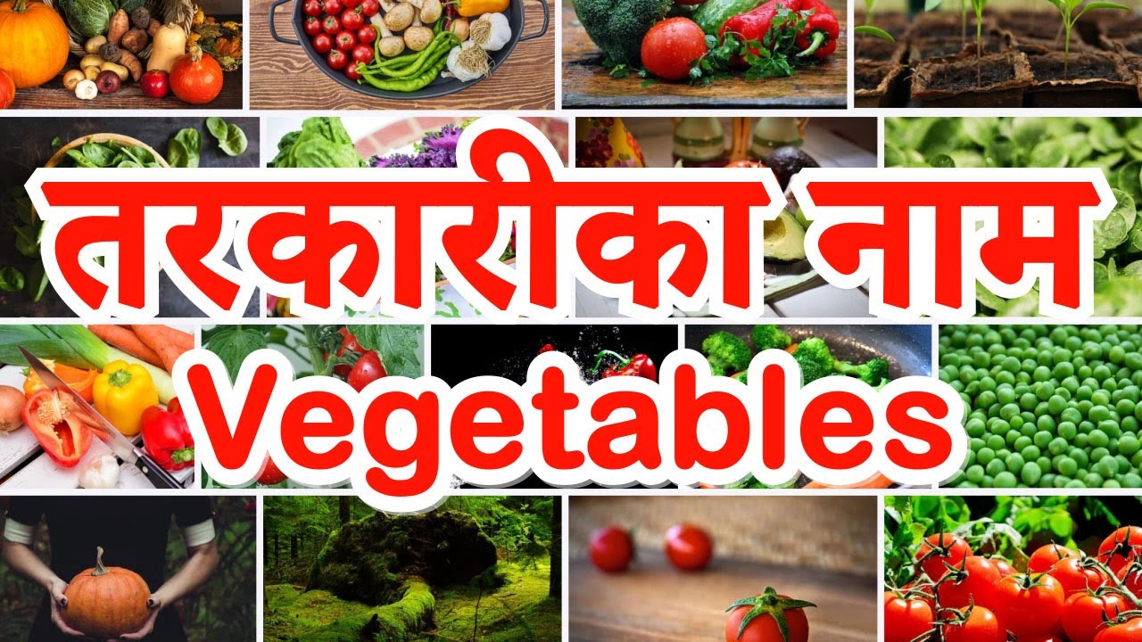 Names of VEGETABLES in English and Nepali - तरकारीको नाम