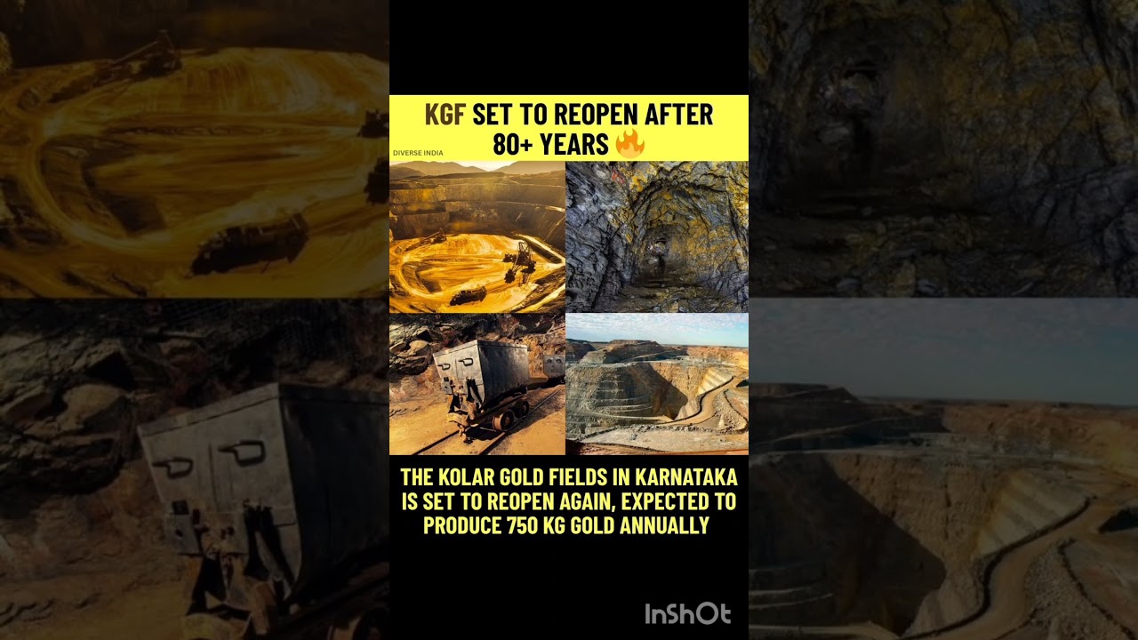 KGF gold mining going to start expecting 750kgs per annum #viral #
