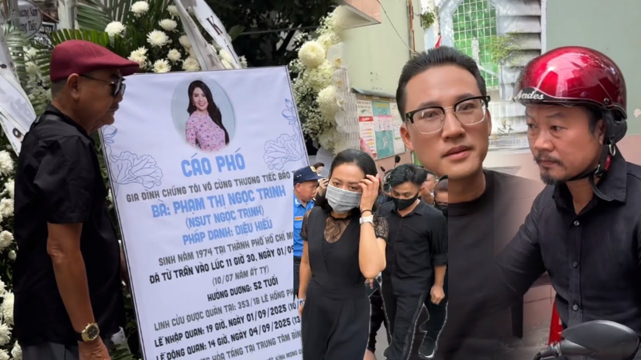 Hà Trí Quang, NSƯT Việt Anh, Hồng Ánh, Đình Toàn và Dàn sao đến Tang Lễ Ngọc Trinh (Mùi Ngò Gai)