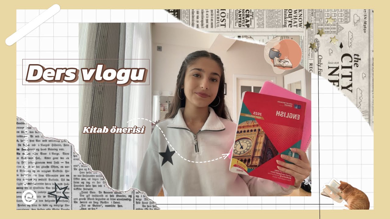 Dərs vlog//Birlikdə dərs💗// Fidan