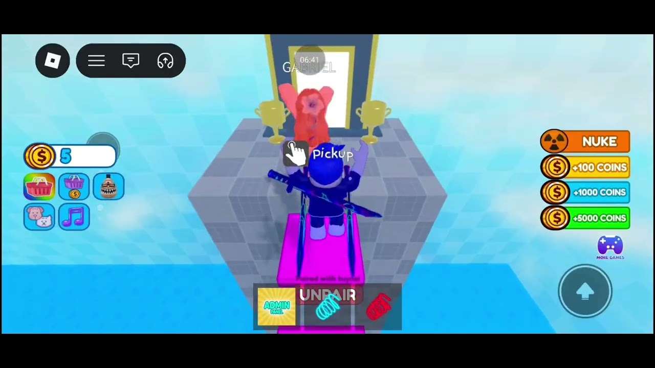Jogando roblox com minha irmã *quebra-cabeças de amigos (trabalho em equipe Obby)*