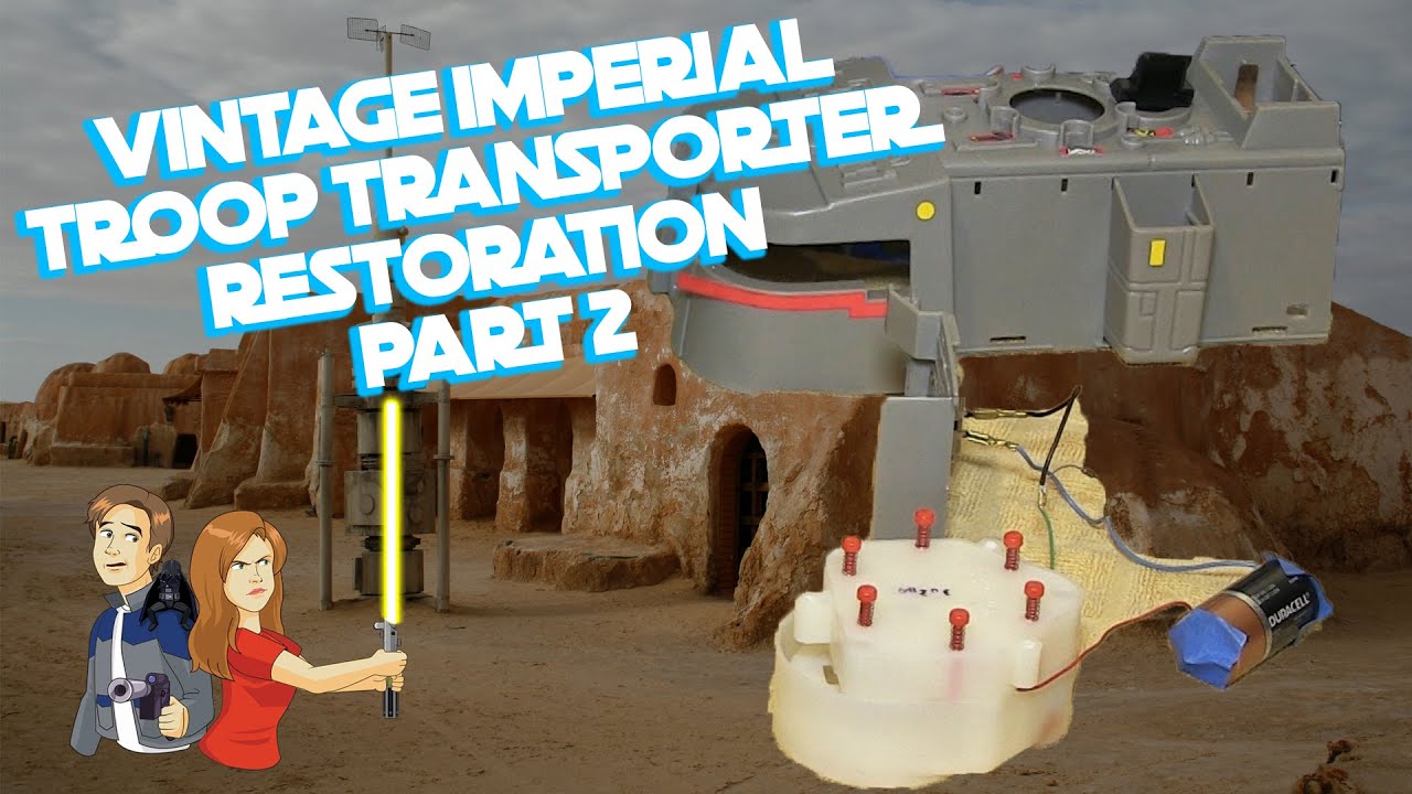 Star Wars Imperial Troop Transporter Restoration - Part 2/2 Vintage Kenner 1979