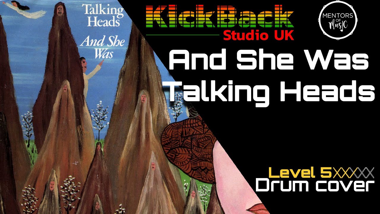 And She Was - Talking Heads *Level 5* drum cover with score #tutorial #howtoplay #playalong